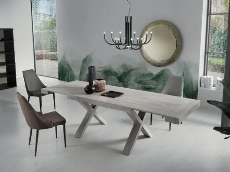 Tavolo allungabile Paride in laminato effetto legno di Capodarte
