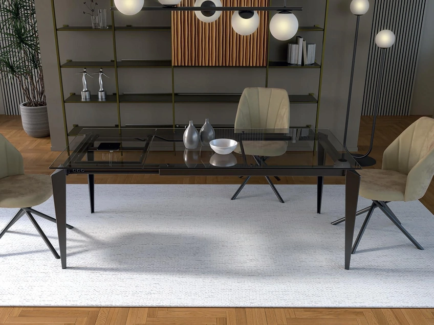 Tavolo Stylo-90G Vetro di Abitare Interior