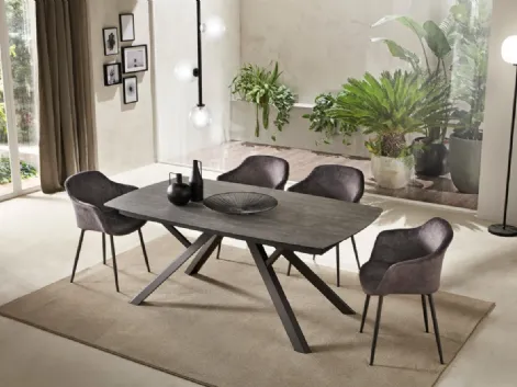 Tavolo a botte allungabile in laminato York di Gipi Le Sedie