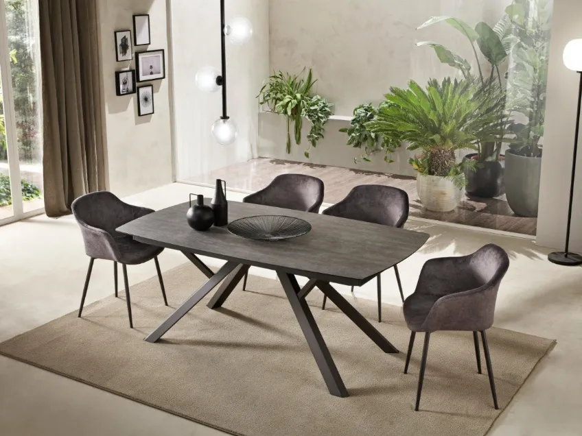 Tavolo a botte allungabile in laminato York di Gipi Le Sedie