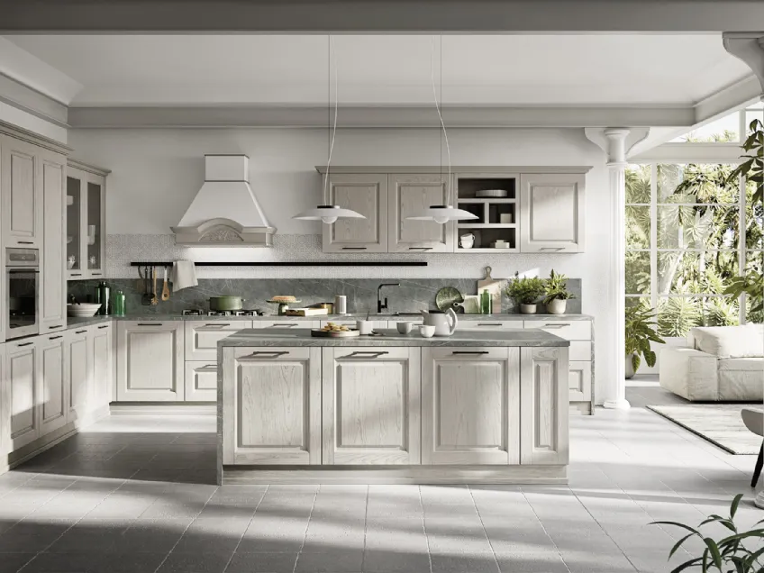 Cucina Classica angolare con isola Easy Classic 005 di Ar-due