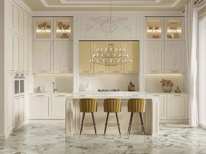 Cucina Classica con isola Eva Luxury di Arrex