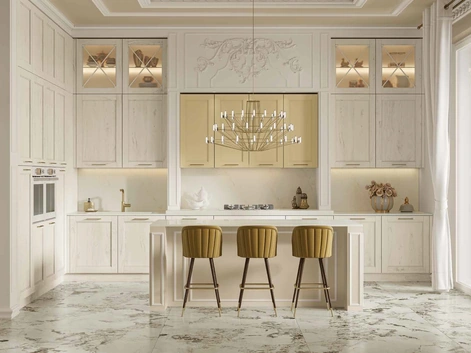 Cucina Classica con isola Eva Luxury di Arrex