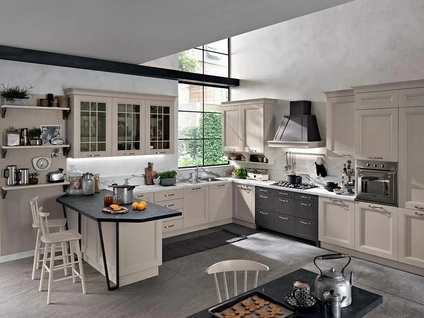 Cucina Classica con penisola Maryland 05 di Spar