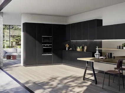 Cucina Moderna angolare con penisola Easy 004 di Ar-due