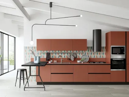 Cucina Moderna con penisola Easy 008 di Ar-due