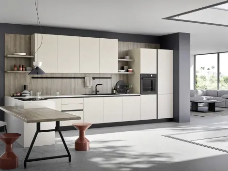 Cucina Moderna con penisola Easy 018 di Ar-due