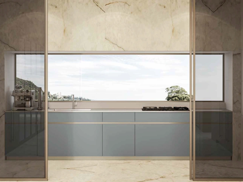 Cucina Moderna lineare Daytona Natural di Arrex