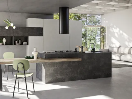 Cucina Moderna con isola Easy 009 di Ar-due