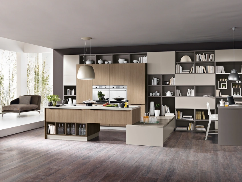 Cucina Moderna con penisola Miami 10 di Spar