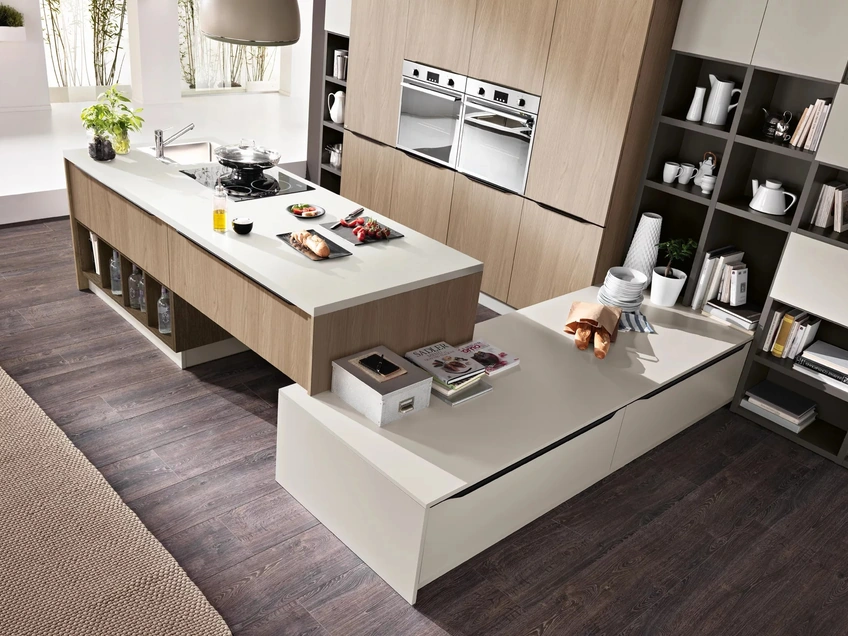 Cucina Moderna con penisola Miami 10 di Spar