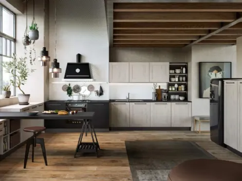 Cucina Time 01 Rovere Neve di Gicinque